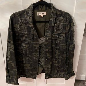 Green army jacket